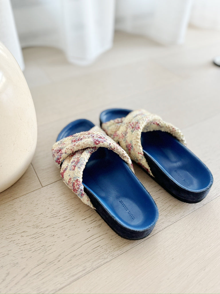 Holden Crisscross Slide Flat Sandals
