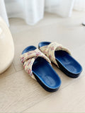 Holden Crisscross Slide Flat Sandals