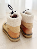 Shearling Combat Boots