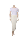 Ribbed Maxi Skirt