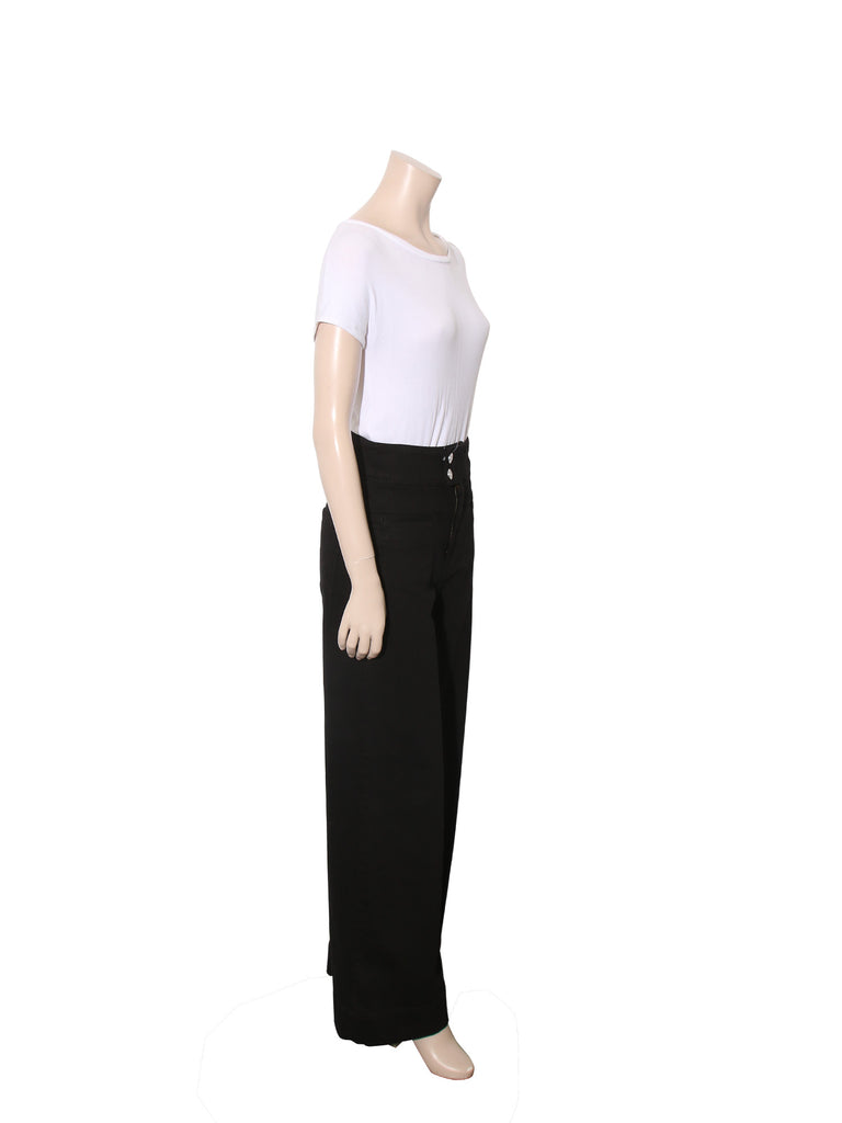 Wide Leg Denim Pants