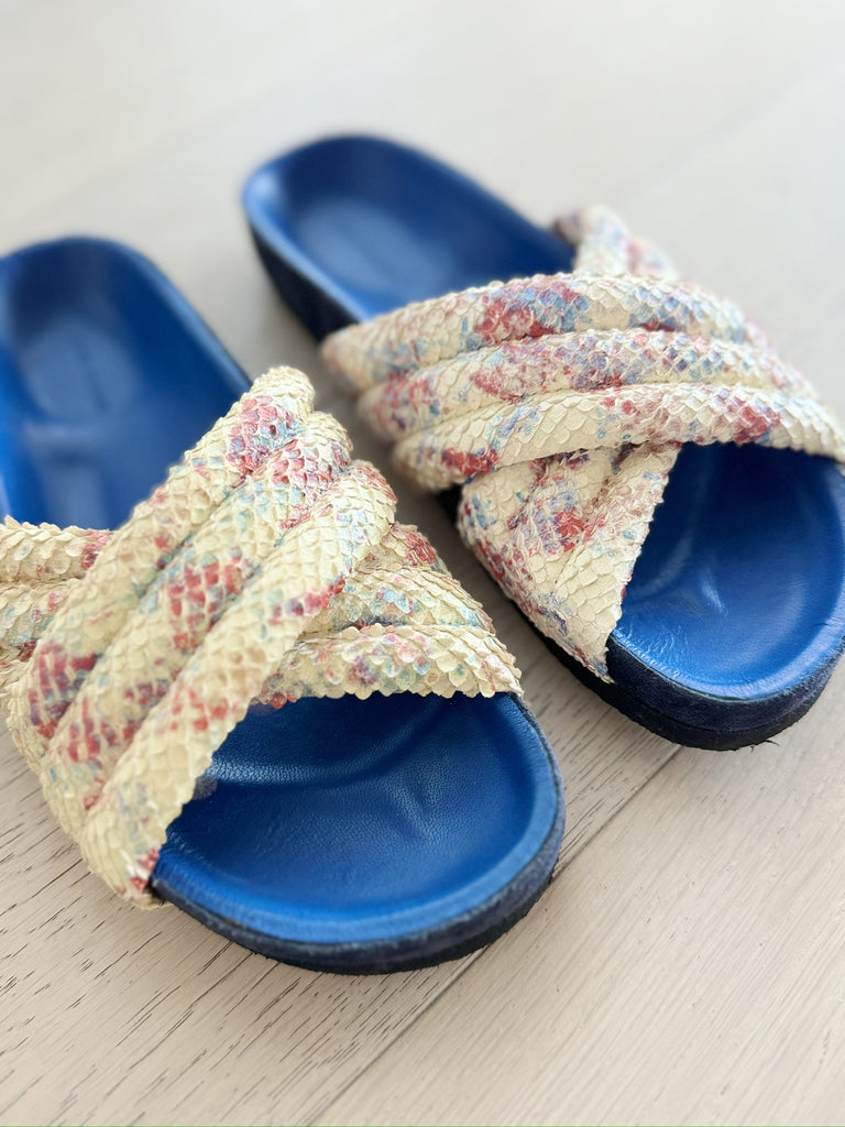 Holden Crisscross Slide Flat Sandals