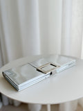 Metallic Leather Clutch