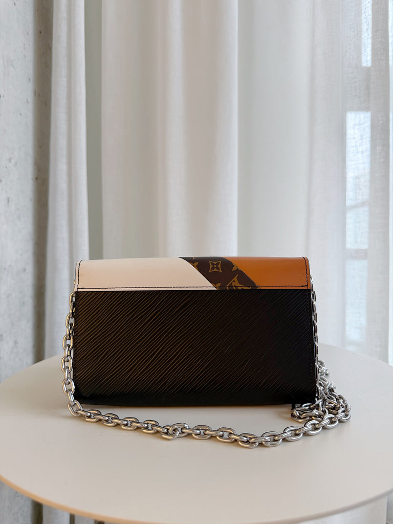 Epi and Monogram Leather Twist Lock Wallet On Chain