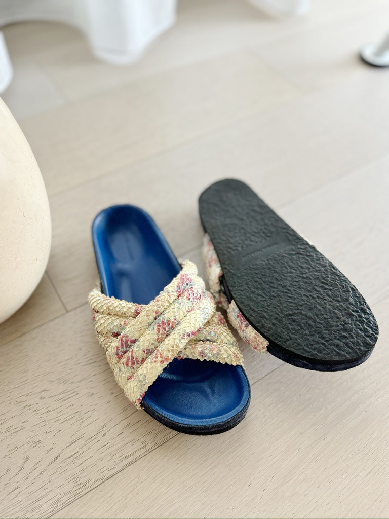 Holden Crisscross Slide Flat Sandals