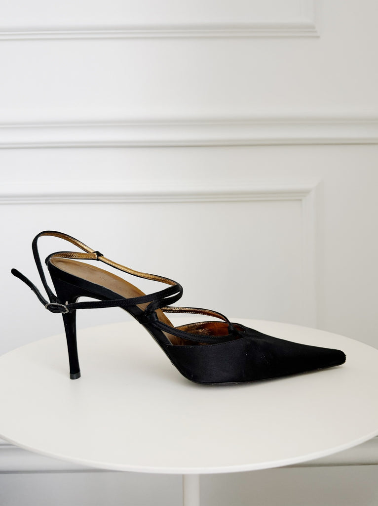 Vintage Satin Pumps