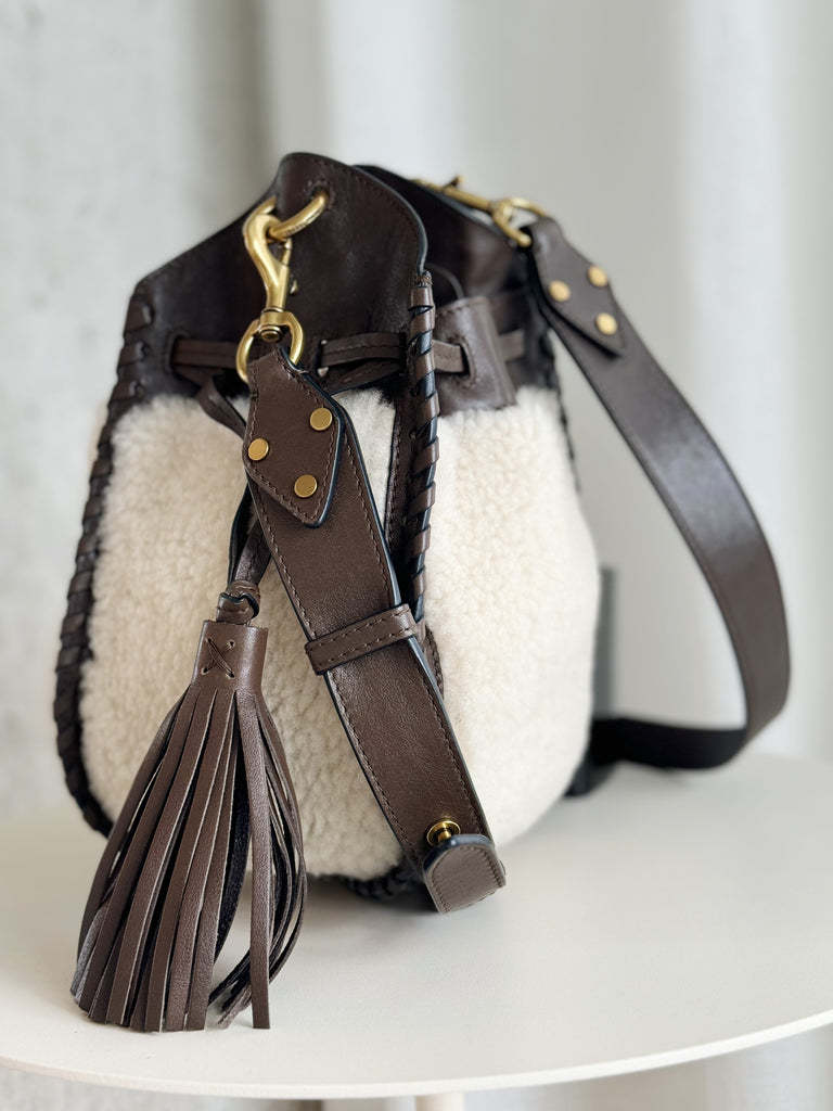 Shearling Silao Bucket Bag