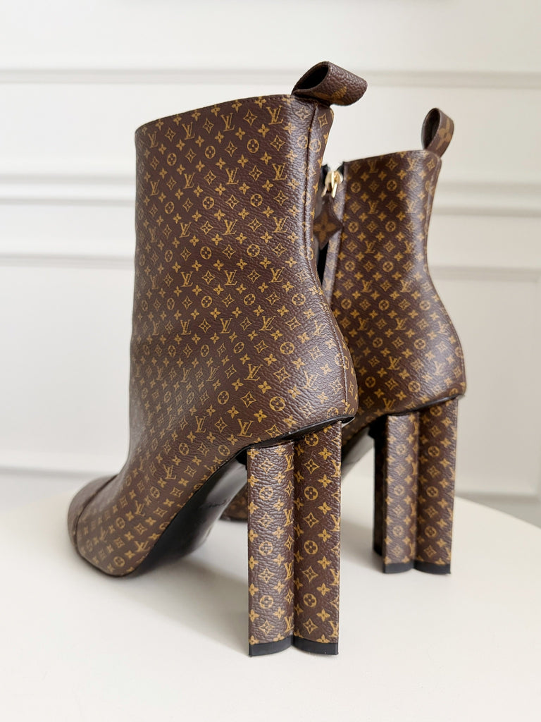 LV Monogram Silhouette Ankle Boots