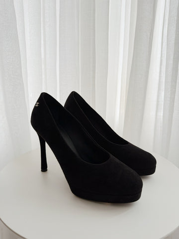 Sqaure Toe Patent Leather Pumps