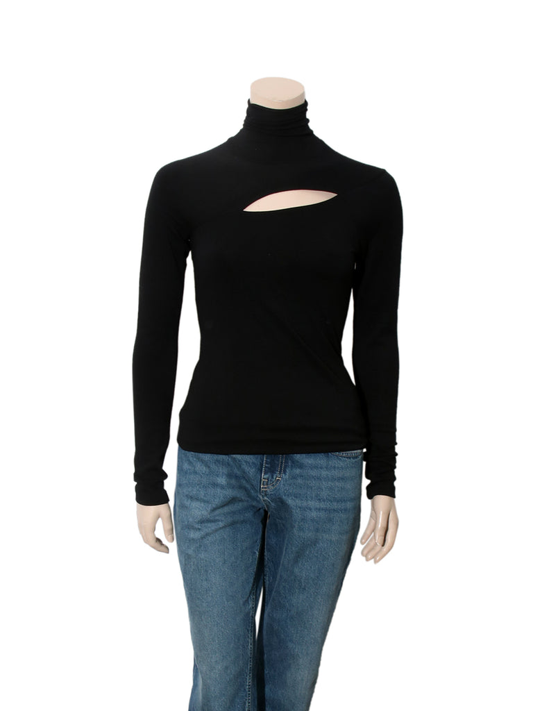 Cut Out Detail Turtleneck