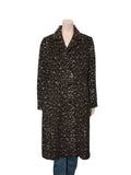 Wool Blend Leopard Coat