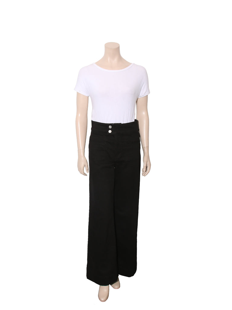 Wide Leg Denim Pants