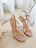 Lucite Heel Sandals