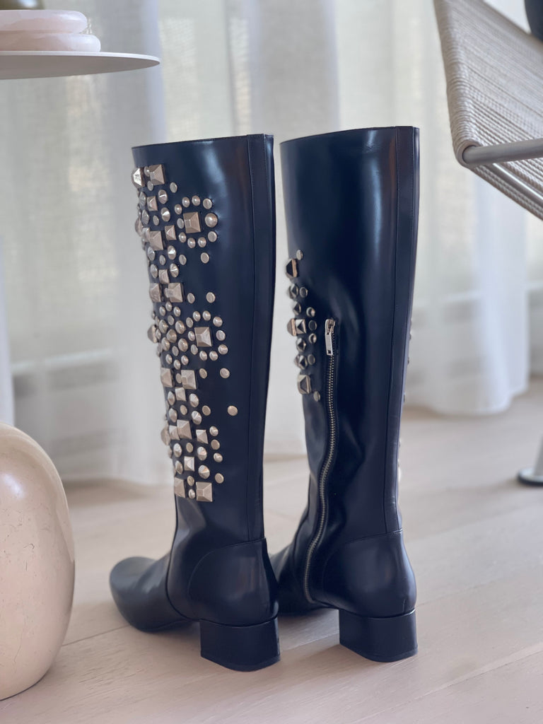 Embellished Tall Boots