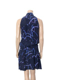 Vintage Printed Sleeveless Dress