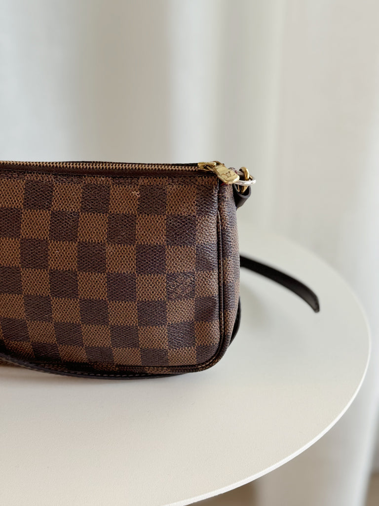 Vintage Damier Ebene Pochette Accessoires