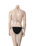 Check Trim Triangle Bikini