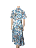 Short Sleeve Printed Dress
