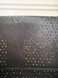 Studded Leather Clutch