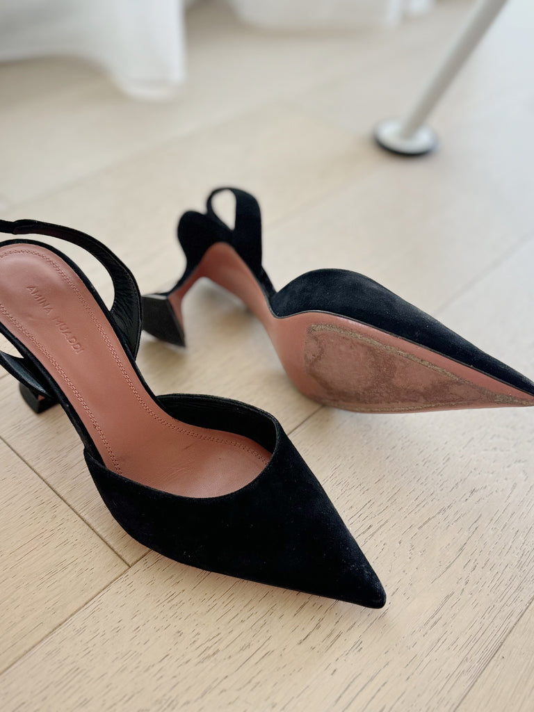 Holli Suede Slingback Pumps