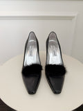 Vintage Fur Embellished Pumps