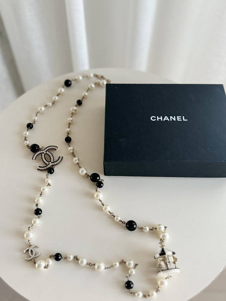 Long Faux Pearl Necklace