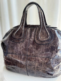 Patent Leather Top Handle Bag