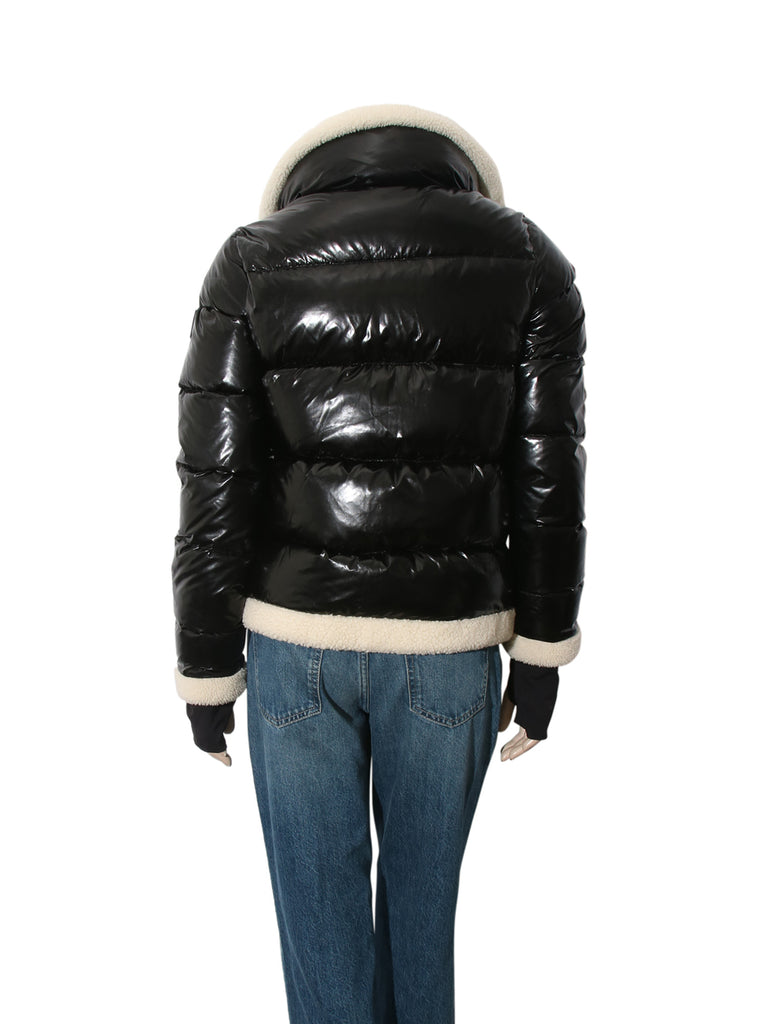 Shearling Trim Puffer Coat