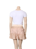 Mallory Lace Detail Ruffle Skirt