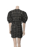 Plaid Print Dress