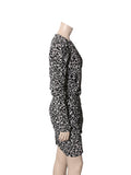 Printed Long Sleeve Dress