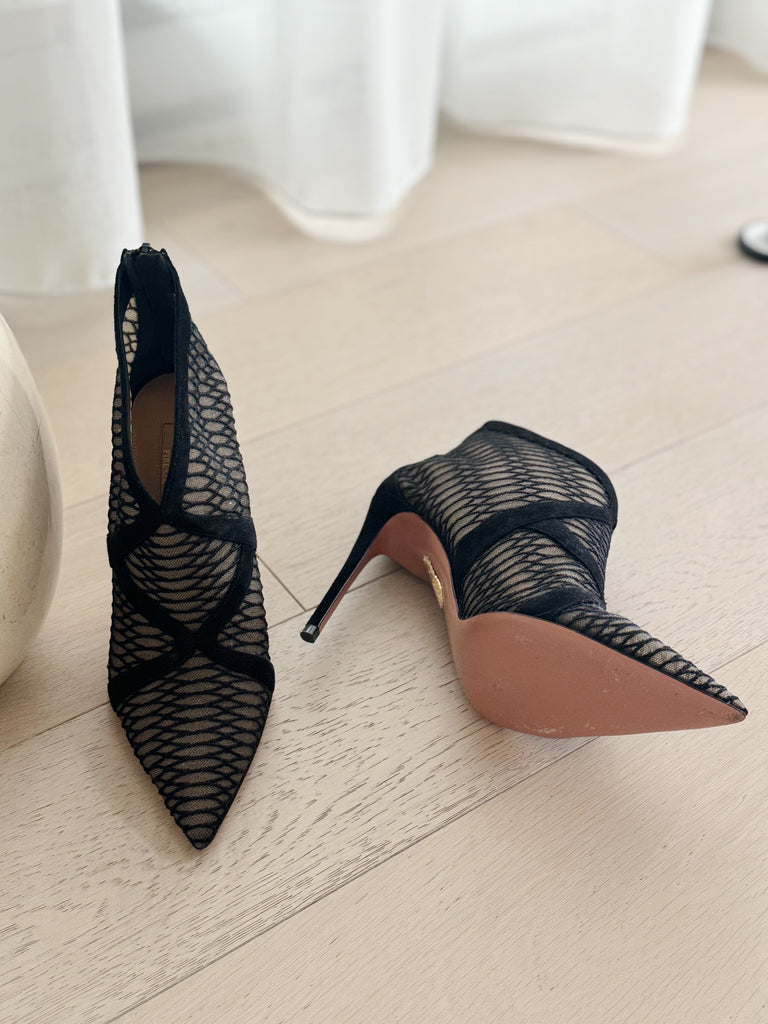 Mesh Pointed Booties