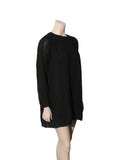 Long Sleeve Silk Dress