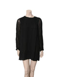 Long Sleeve Silk Dress