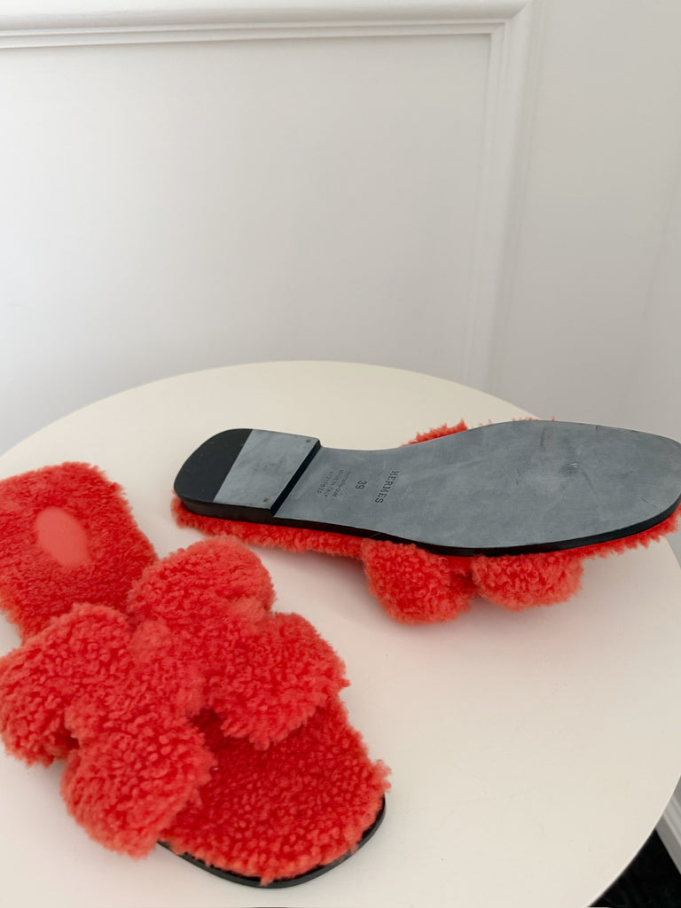 Shearling Oran Slide Sandals