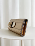 Metallic Buckle Clutch