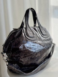 Patent Leather Top Handle Bag