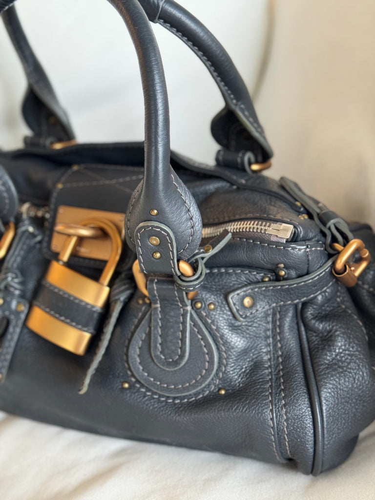 Vintage Leather Paddington Handle Bag