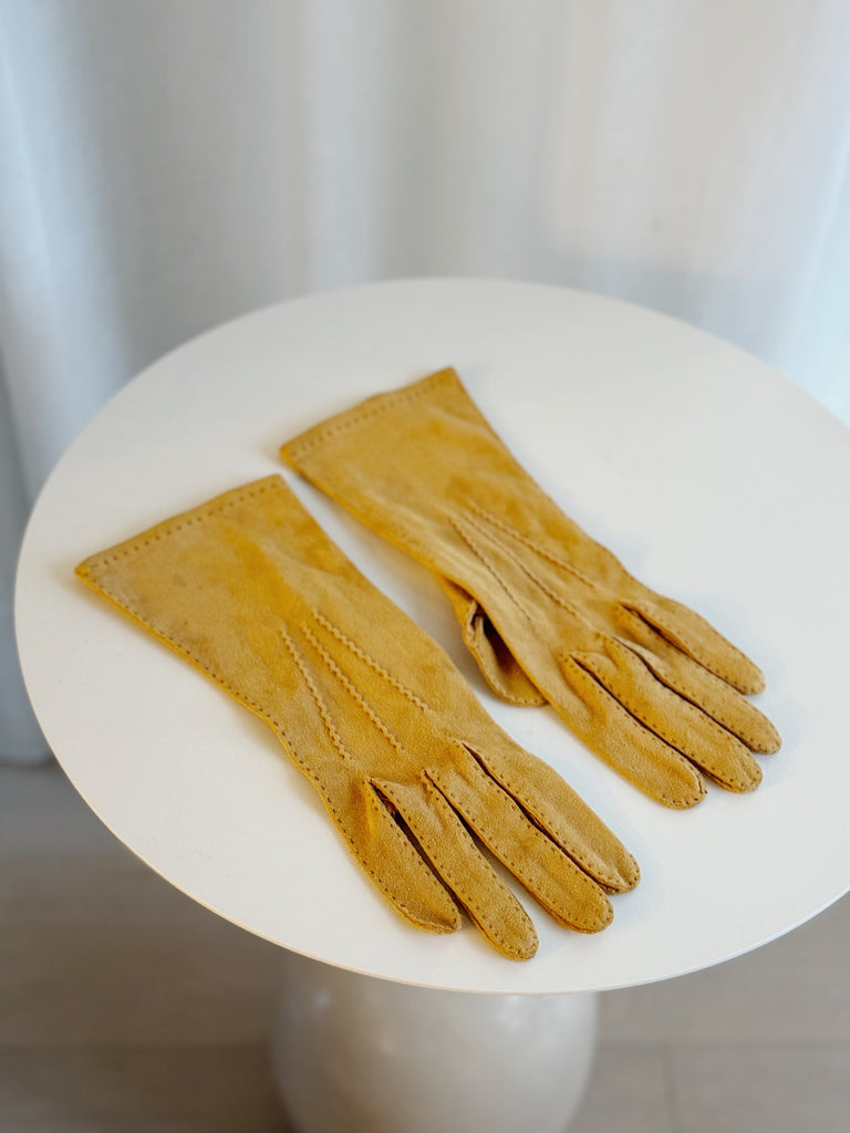 Vintage Suede Gloves