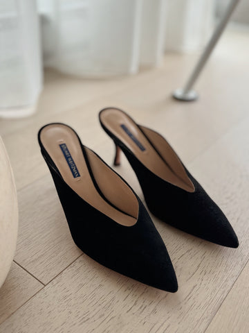Suede Mules