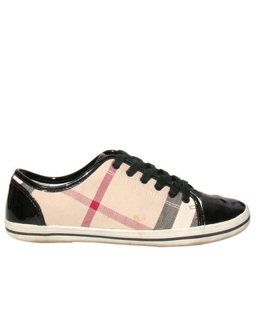 Exploded Check Pattern Sneakers