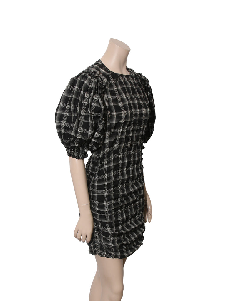 Plaid Print Dress