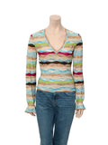 Vintage Knit Long Sleeve Top