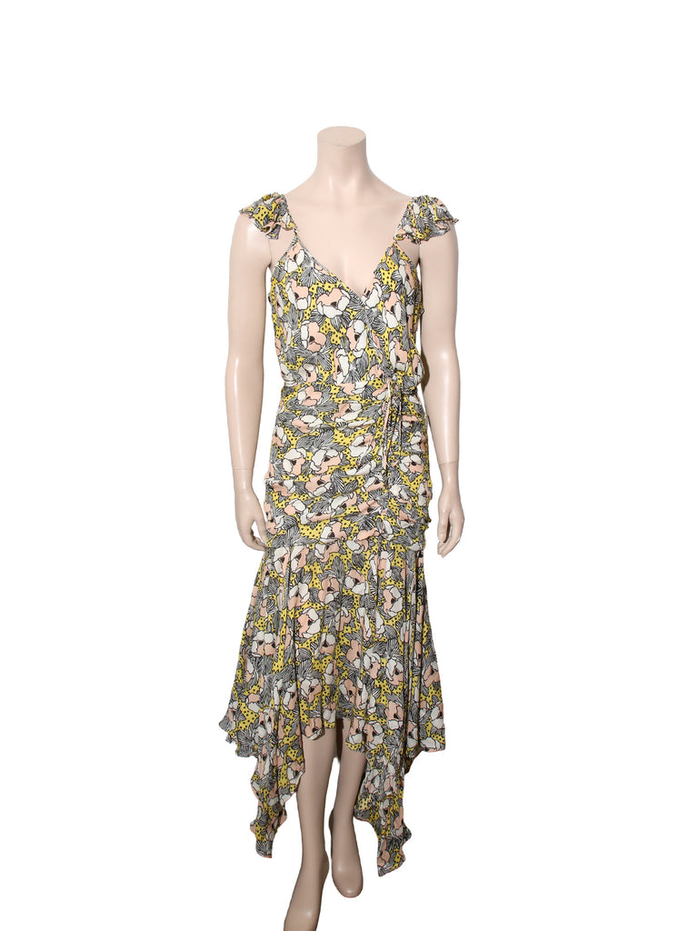 Silk Floral Maxi Dress