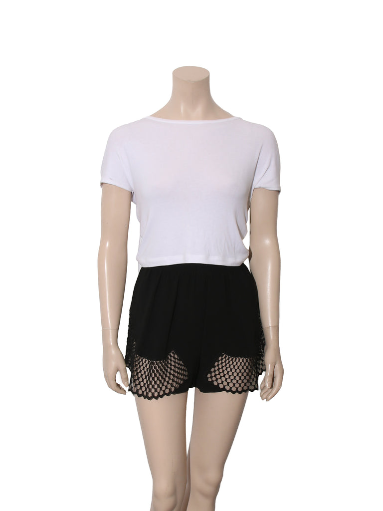 Lace Hem Shorts