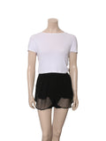 Lace Hem Shorts