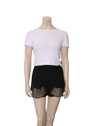 Lace Hem Shorts