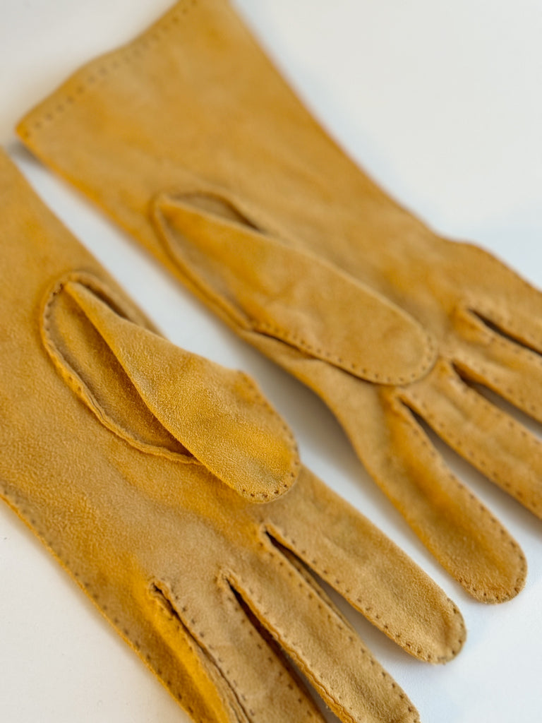 Vintage Suede Gloves