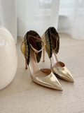 Metallic Pointed Heels