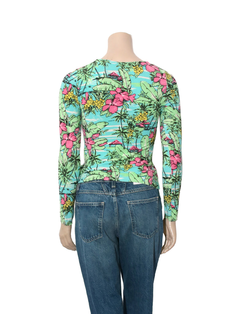 Vintage Printed Cardigan